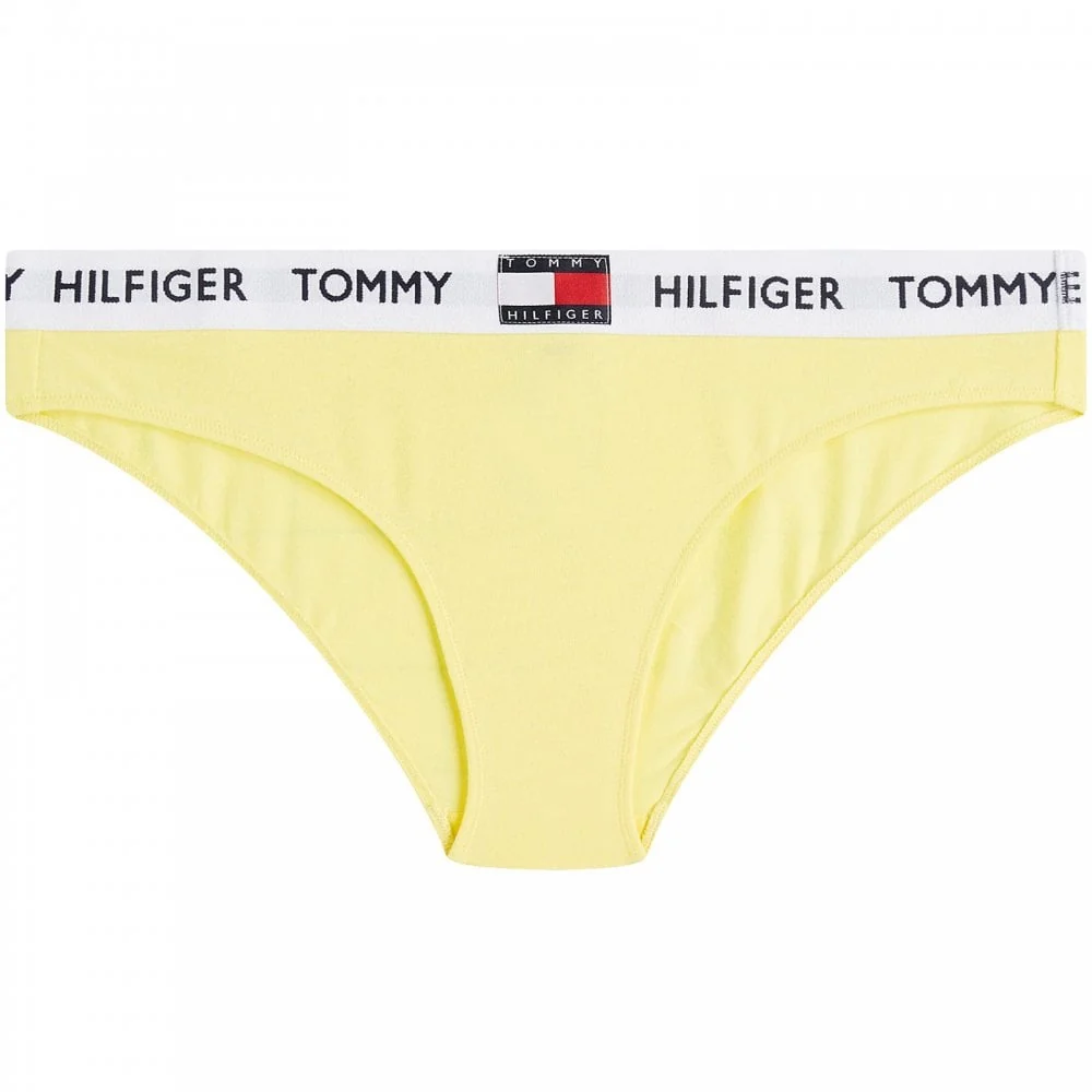 Organic Cotton Logo Bikini Brief, Elfin Yellow