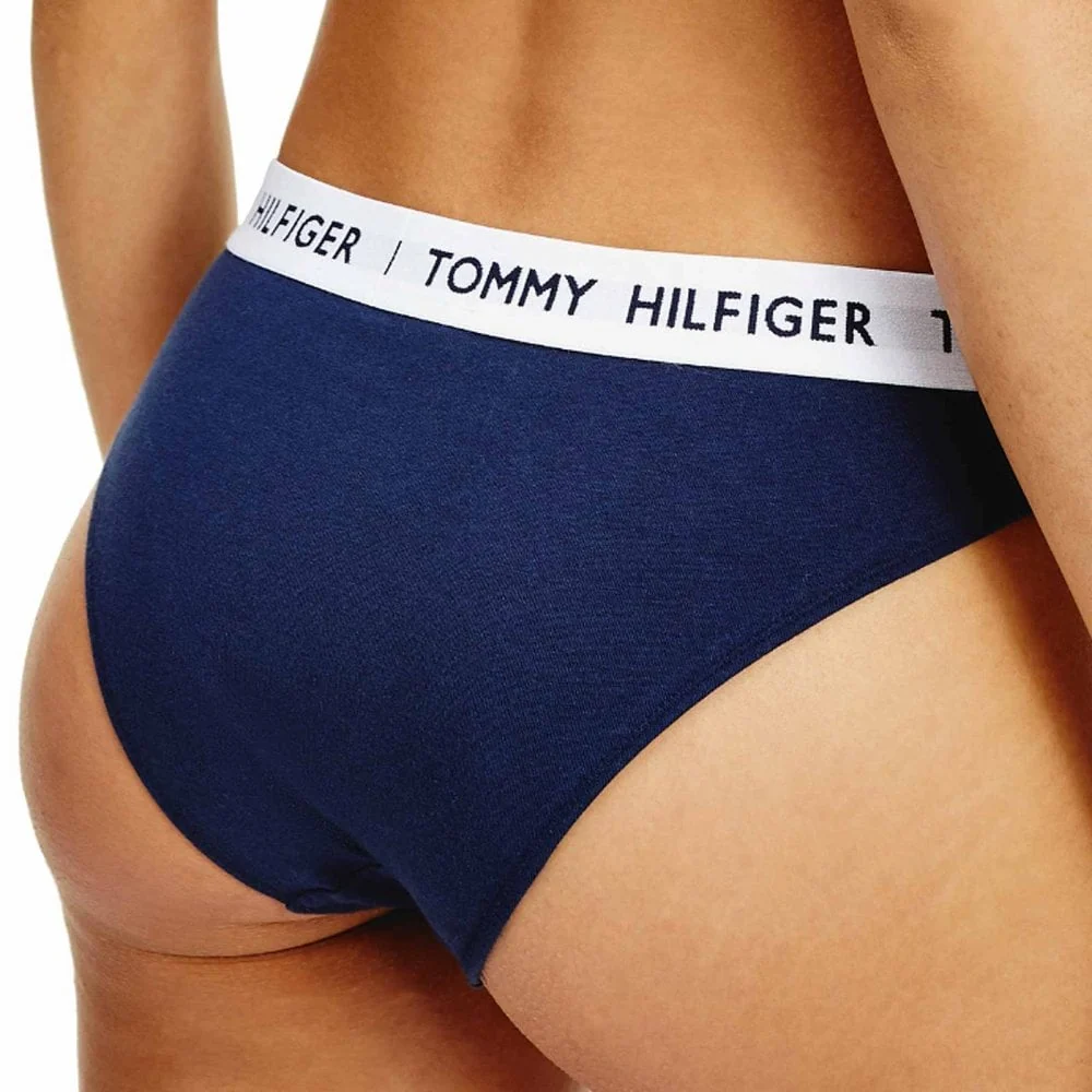 Organic Cotton Logo Bikini Brief, Navy Blazer - Image 3