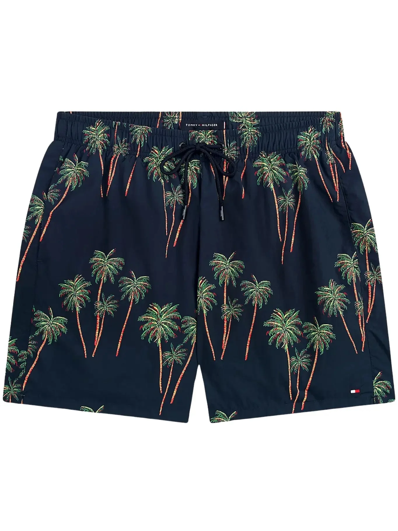 Palm Tropic Print Swim Shorts, Desert Sky