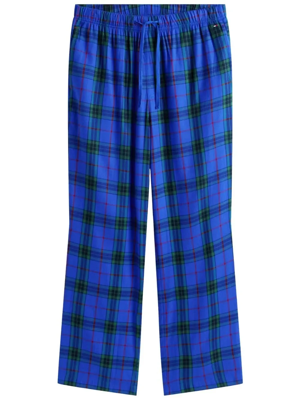 Plaid Check Pyjamas & Slippers Gift Set, Noble Blue - Image 2
