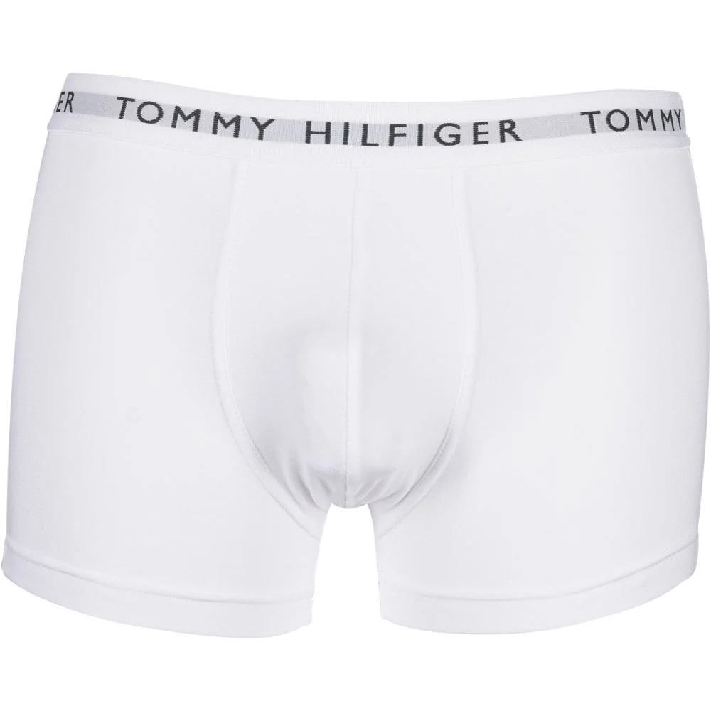 3-Pack Premium Essential Logo Boxer Trunks, Navy/White/Red - Image 4