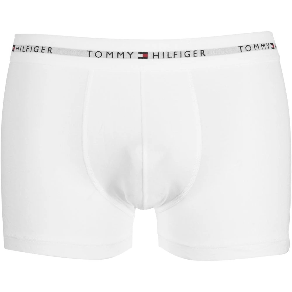 3-Pack Signature Cotton Boxer Trunks, Navy/White/Red - Image 4