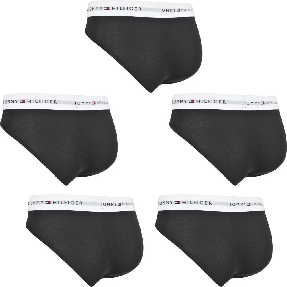 5-Pack Signature Cotton Men's Briefs, Black/white - Image 4