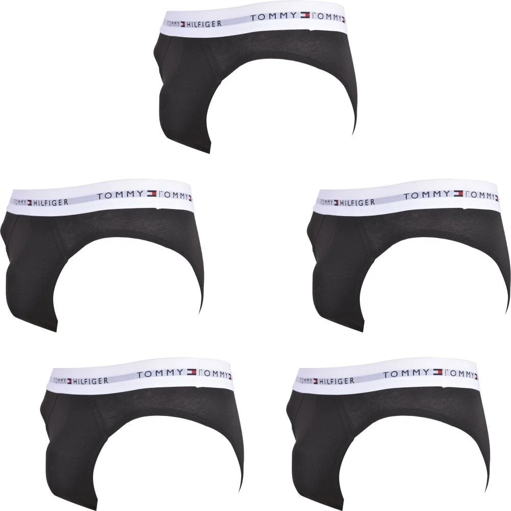 5-Pack Signature Cotton Men's Briefs, Black/white - Image 5