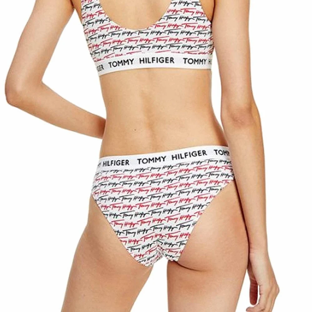 Signature Print Bikini Briefs, Ag/Print/White - Image 3