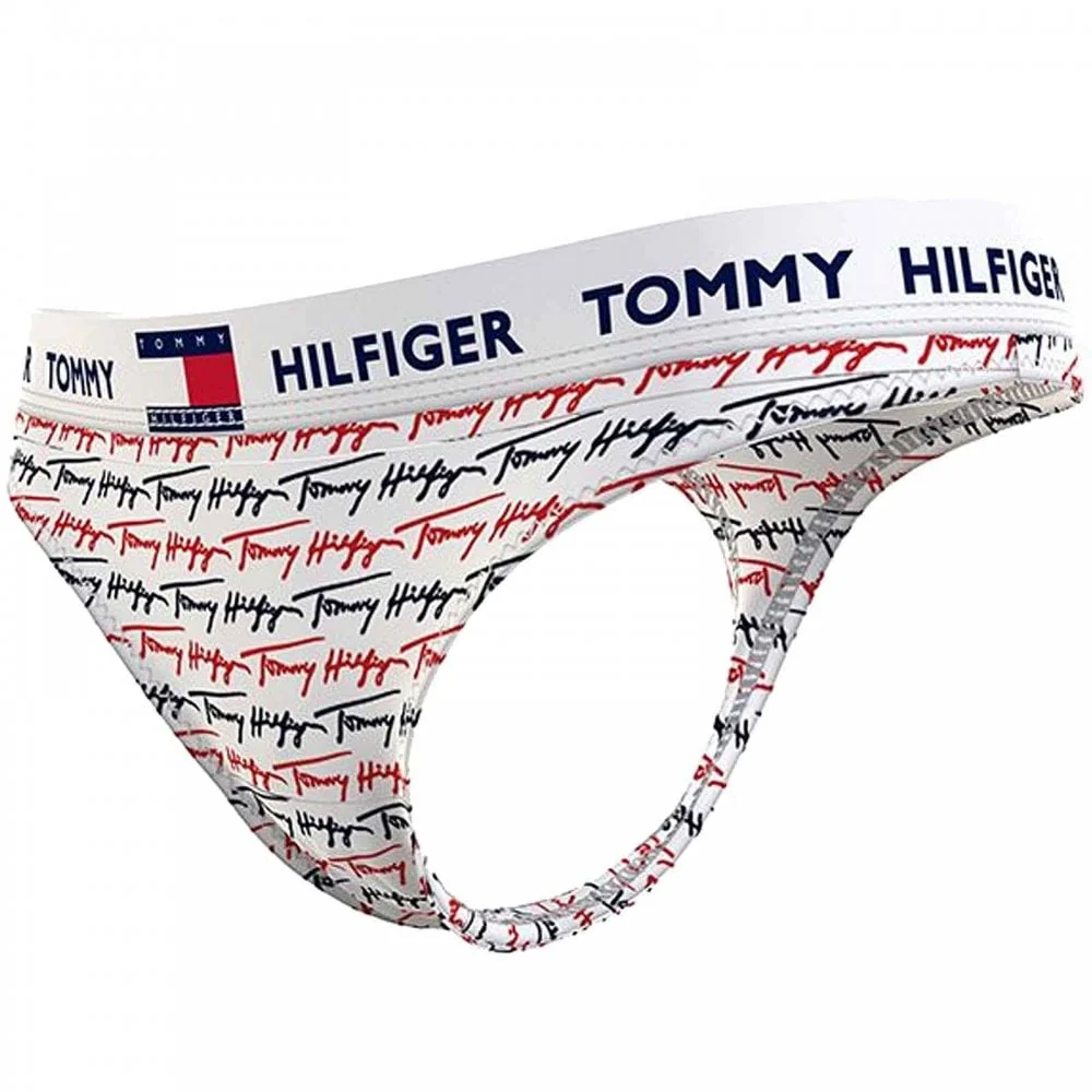Signature Print Thong, Ag/Print/White - Image 2