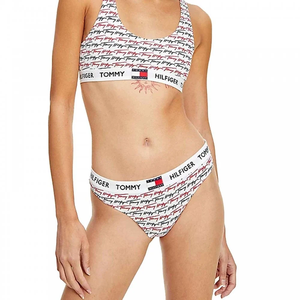 Signature Print Thong, Ag/Print/White - Image 3