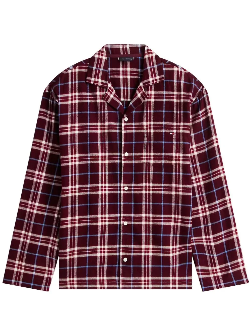 Tartan Flannel Pyjamas Gift Set, Burgundy - Image 2