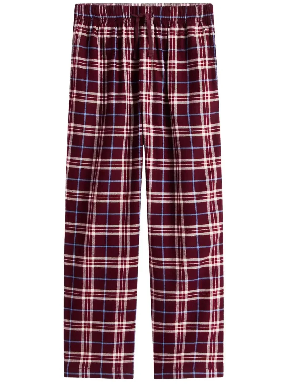 Tartan Flannel Pyjamas Gift Set, Burgundy - Image 3