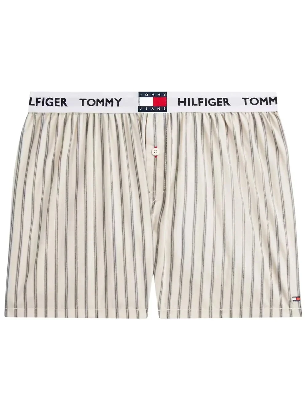 TH Heritage Stripe Woven Boxer Shorts, Stone/blue