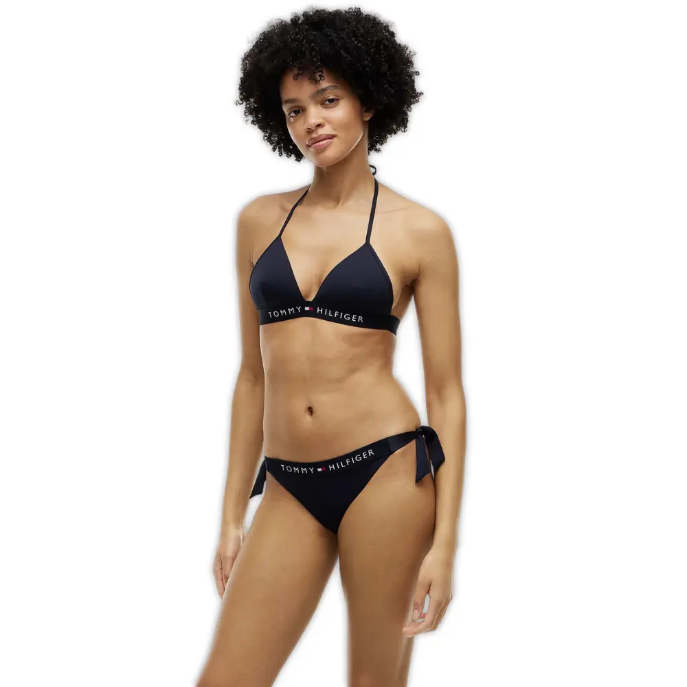 TH Original Cheeky Side-Tie Swim Bikini Bottoms, Navy - Image 2