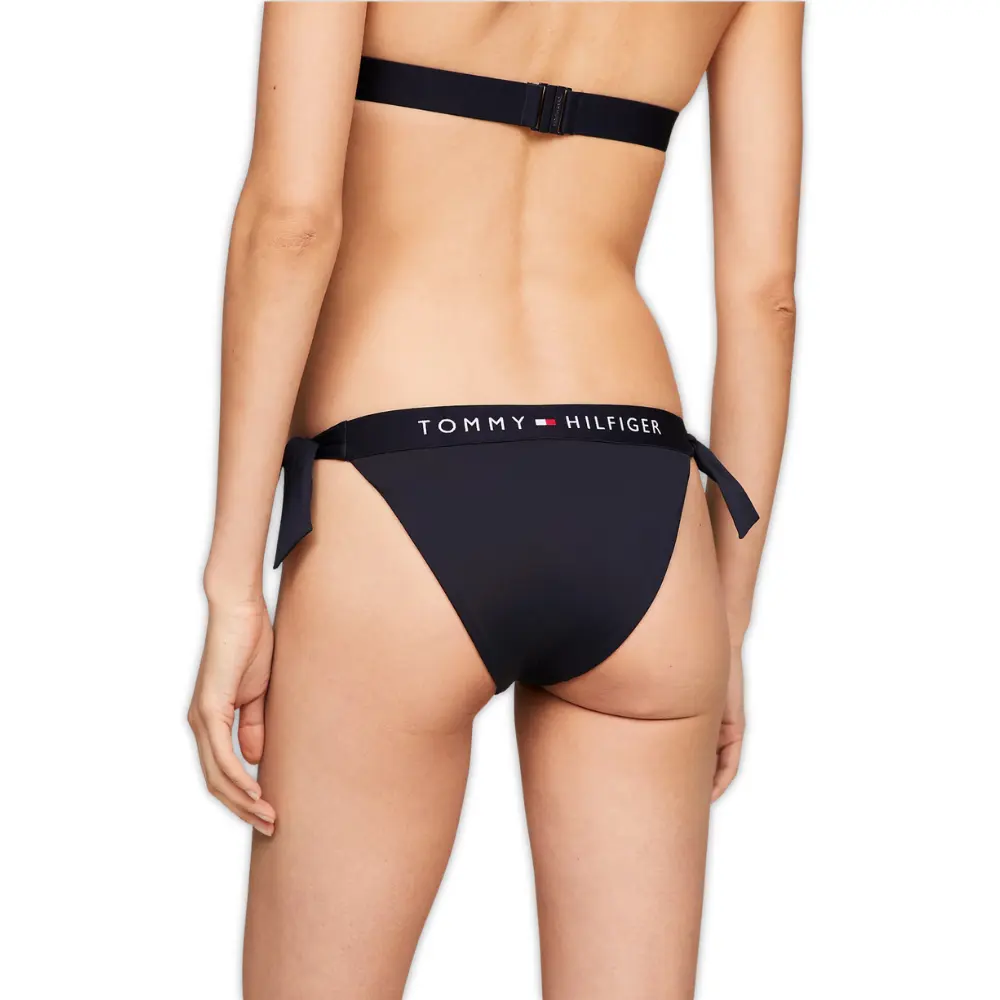 TH Original Cheeky Side-Tie Swim Bikini Bottoms, Navy - Image 3