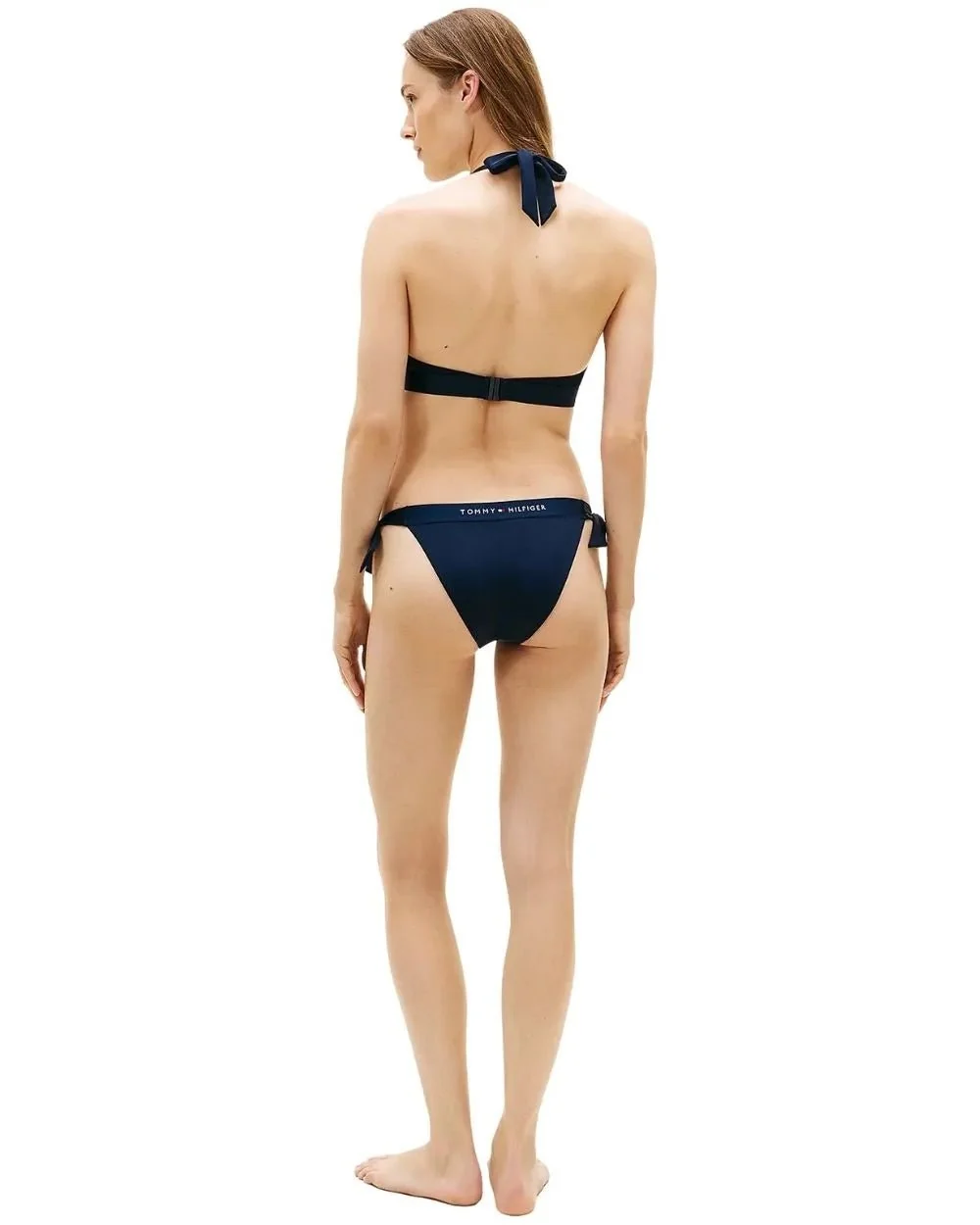 TH Original Halterneck Bikini Top, Dark Night Navy - Image 4
