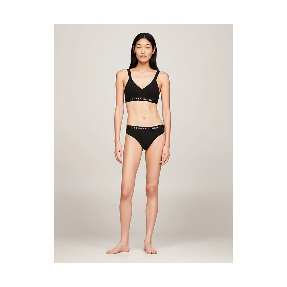 TH Original V-Neck Padded Bralette, Black - Image 5