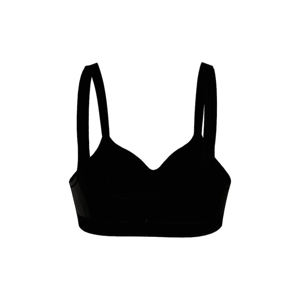 TH Original V-Neck Padded Bralette, Black - Image 7
