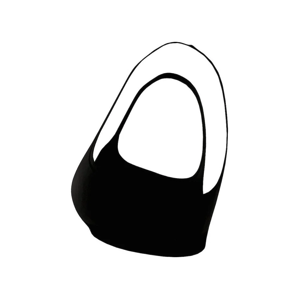 TH Original V-Neck Padded Bralette, Black - Image 8