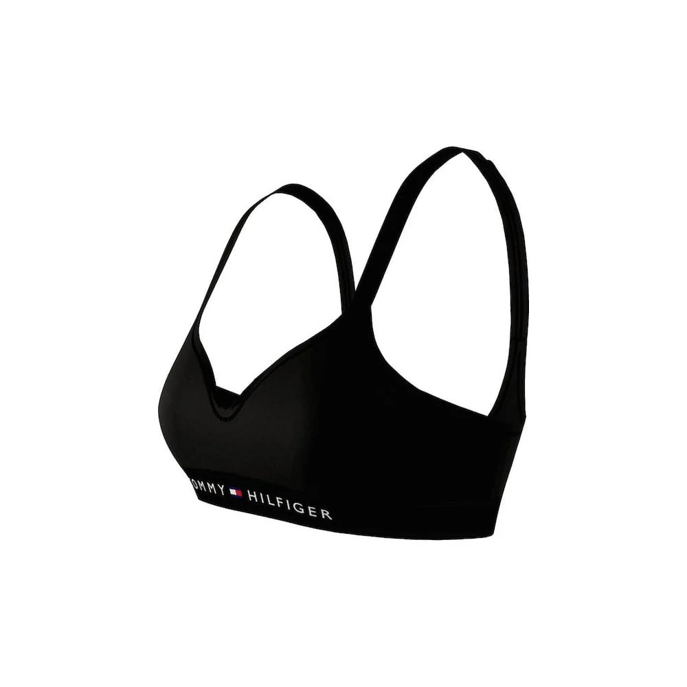 TH Original V-Neck Padded Bralette, Black - Image 9