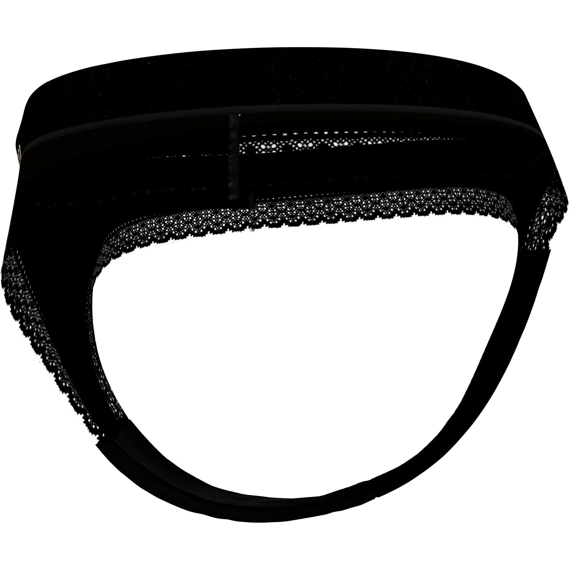 TH Tonal Logo Lace Thong, Black - Image 5