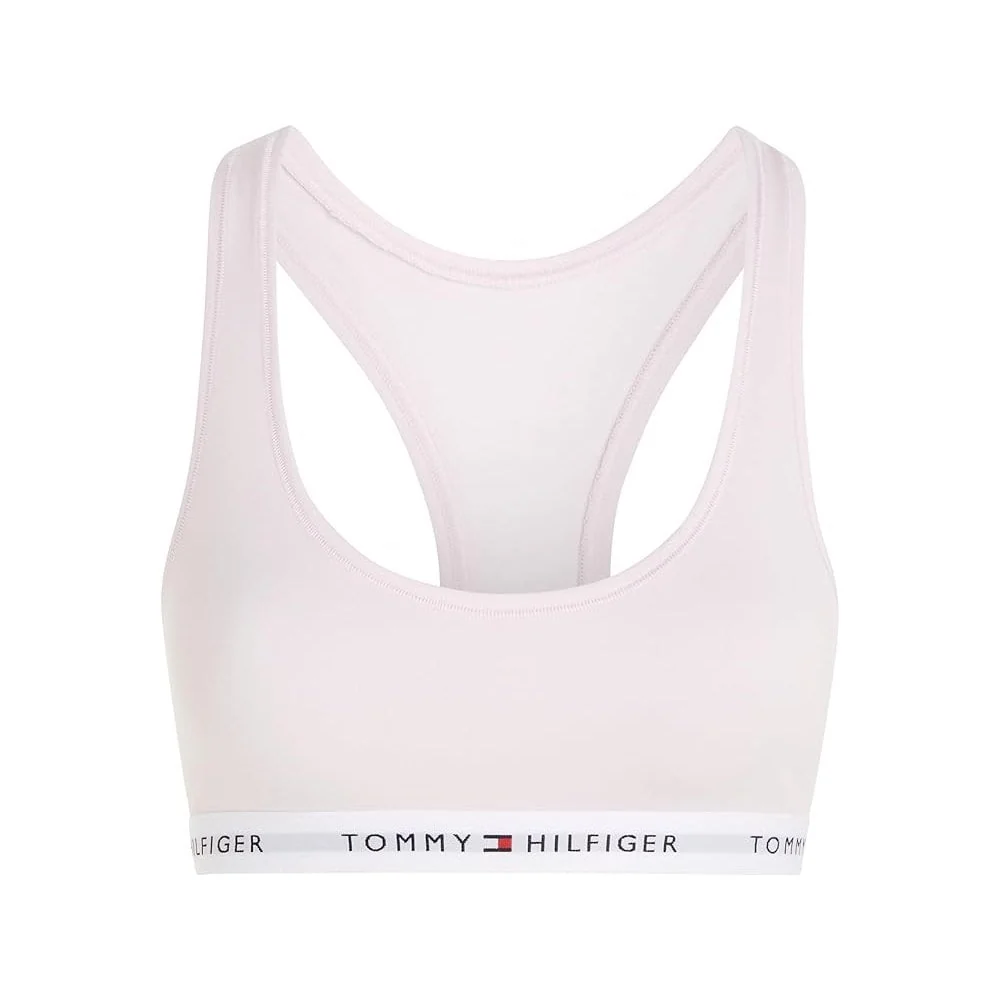 Tommy Icons Unlined Bralette, Light Pink