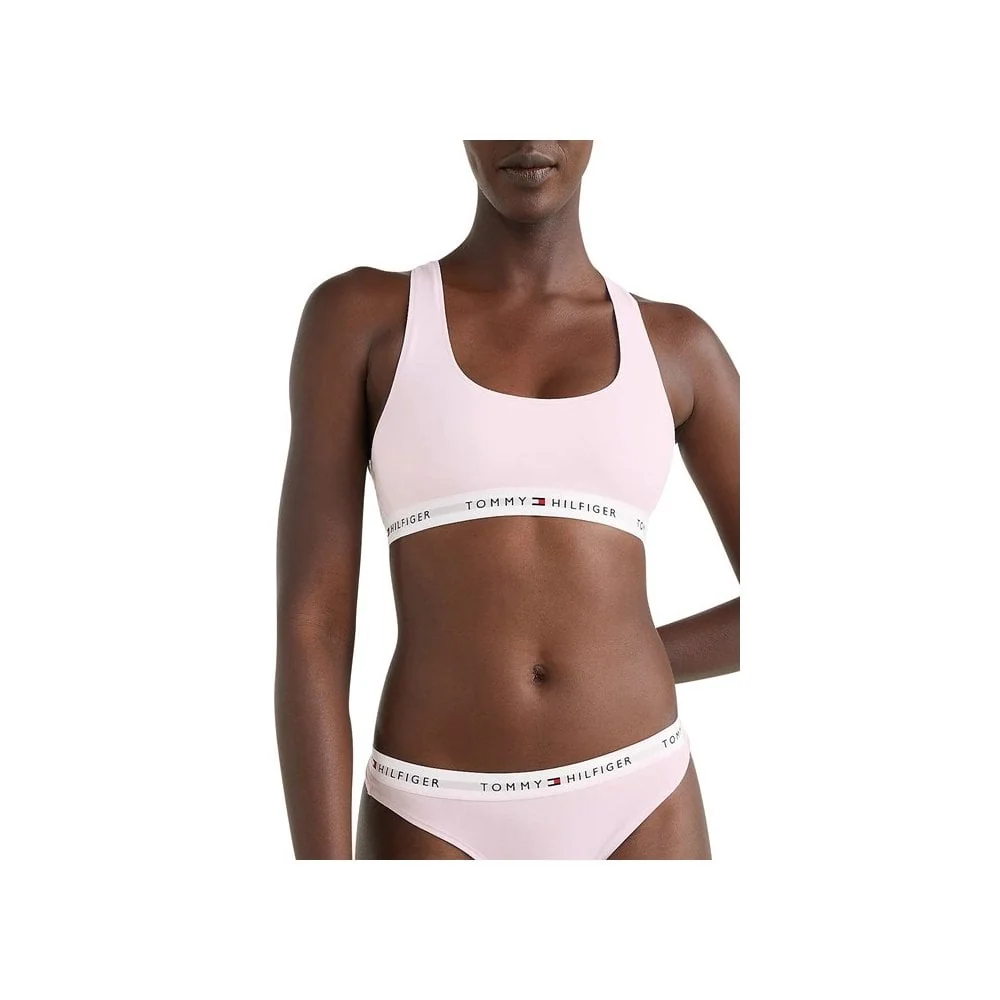 Tommy Icons Unlined Bralette, Light Pink - Image 8