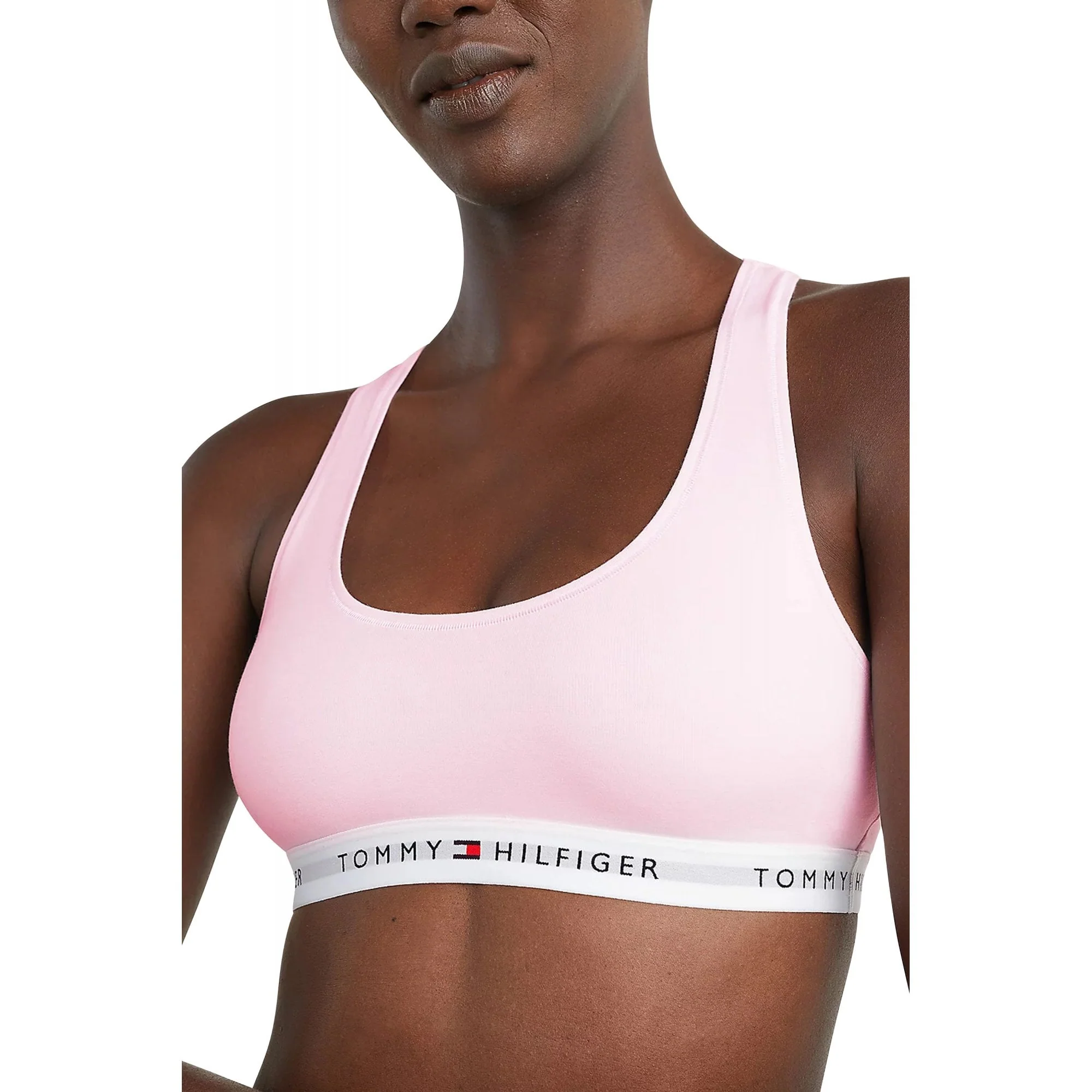 Tommy Icons Unlined Bralette, Light Pink - Image 9