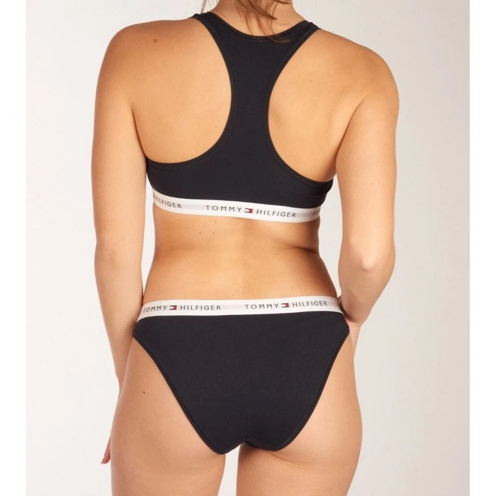 Tommy Icons Unlined Bralette, Navy - Image 4