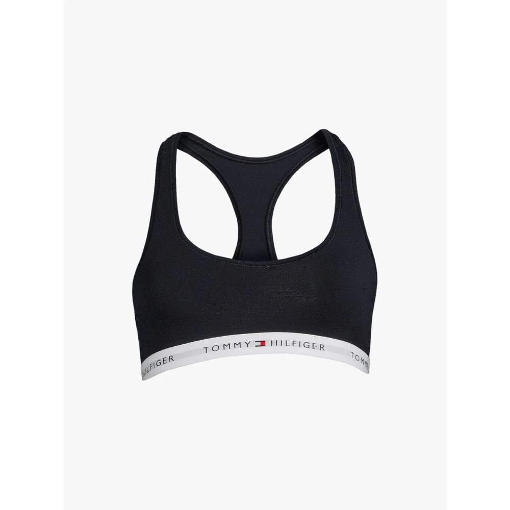 Tommy Icons Unlined Bralette, Navy - Image 7