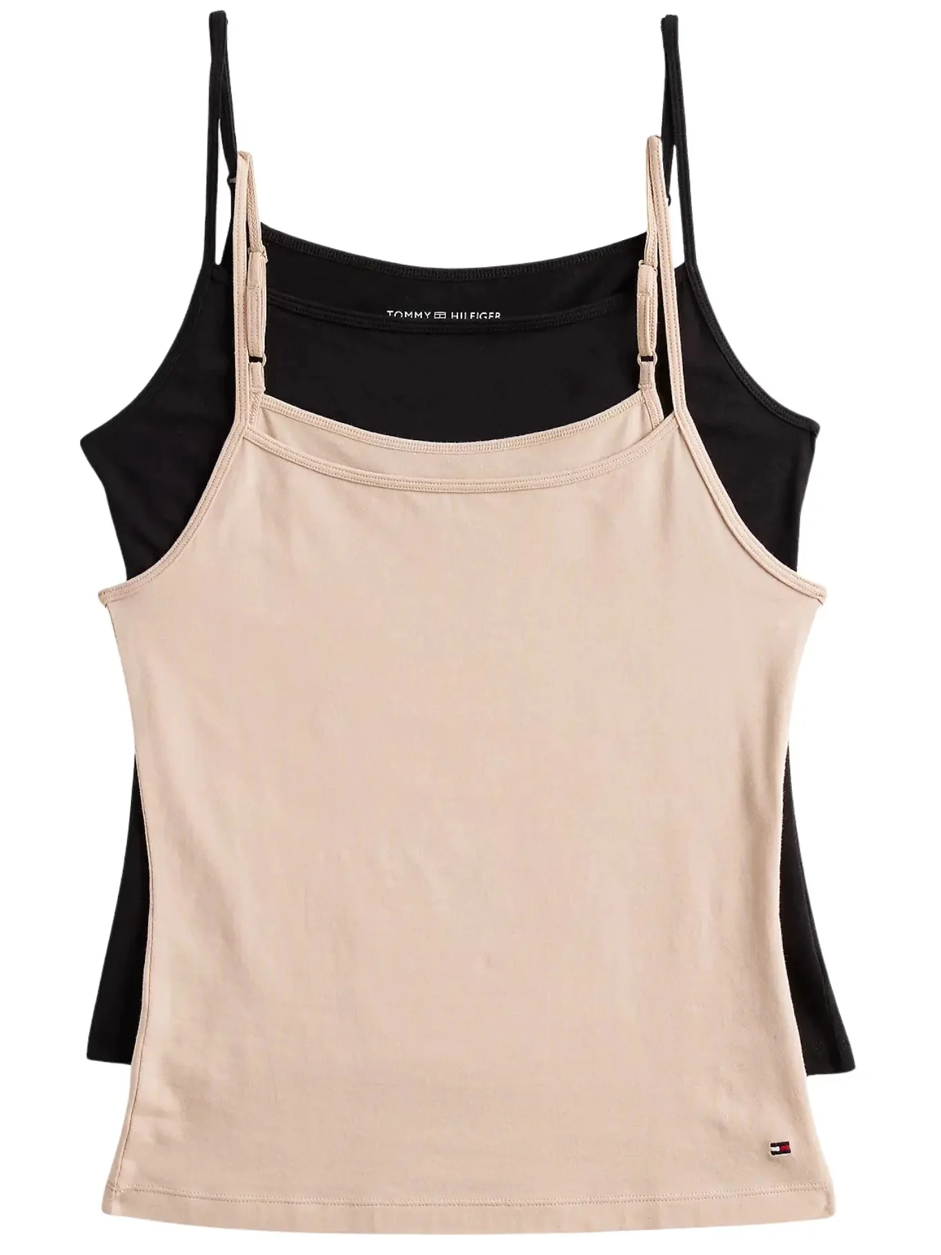Women 2-Pack Camisole Vest Tops, Beige/White