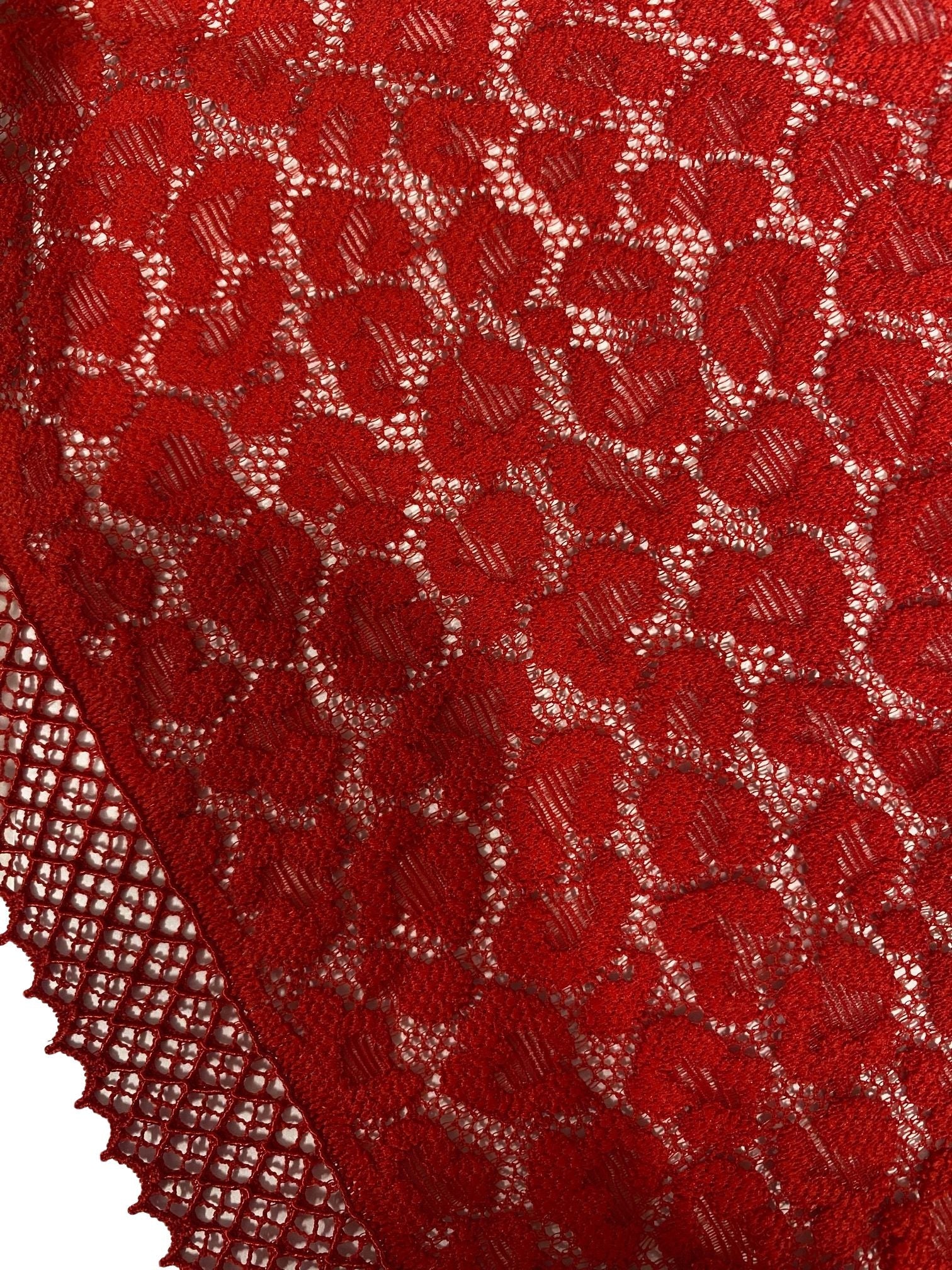 Heritage Logo Lace Tanga Bikini Brief, Red - Image 5
