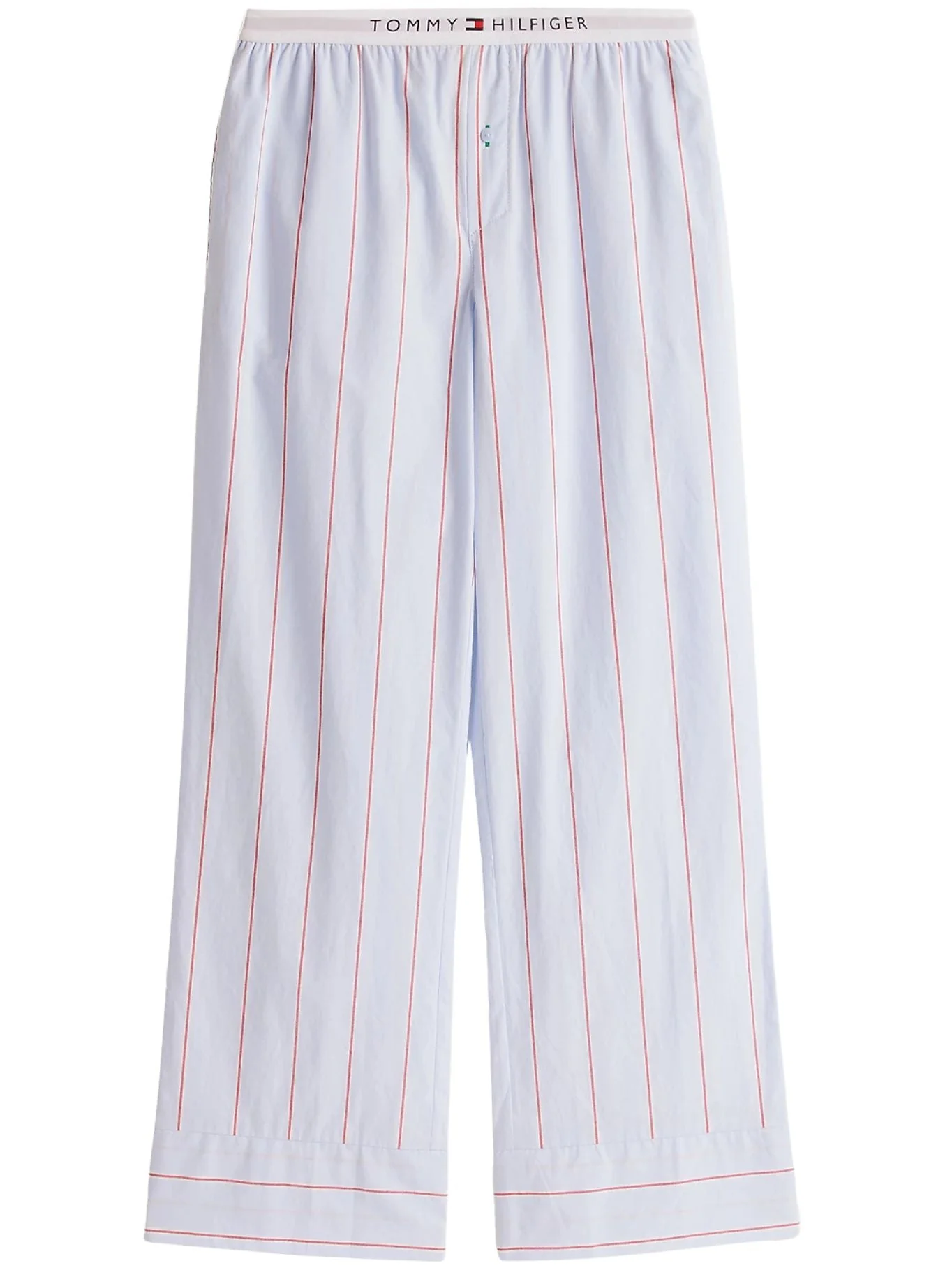 Heritage Stripe Woven Poplin Pyjama Bottoms, Sweet Blue - Image 2