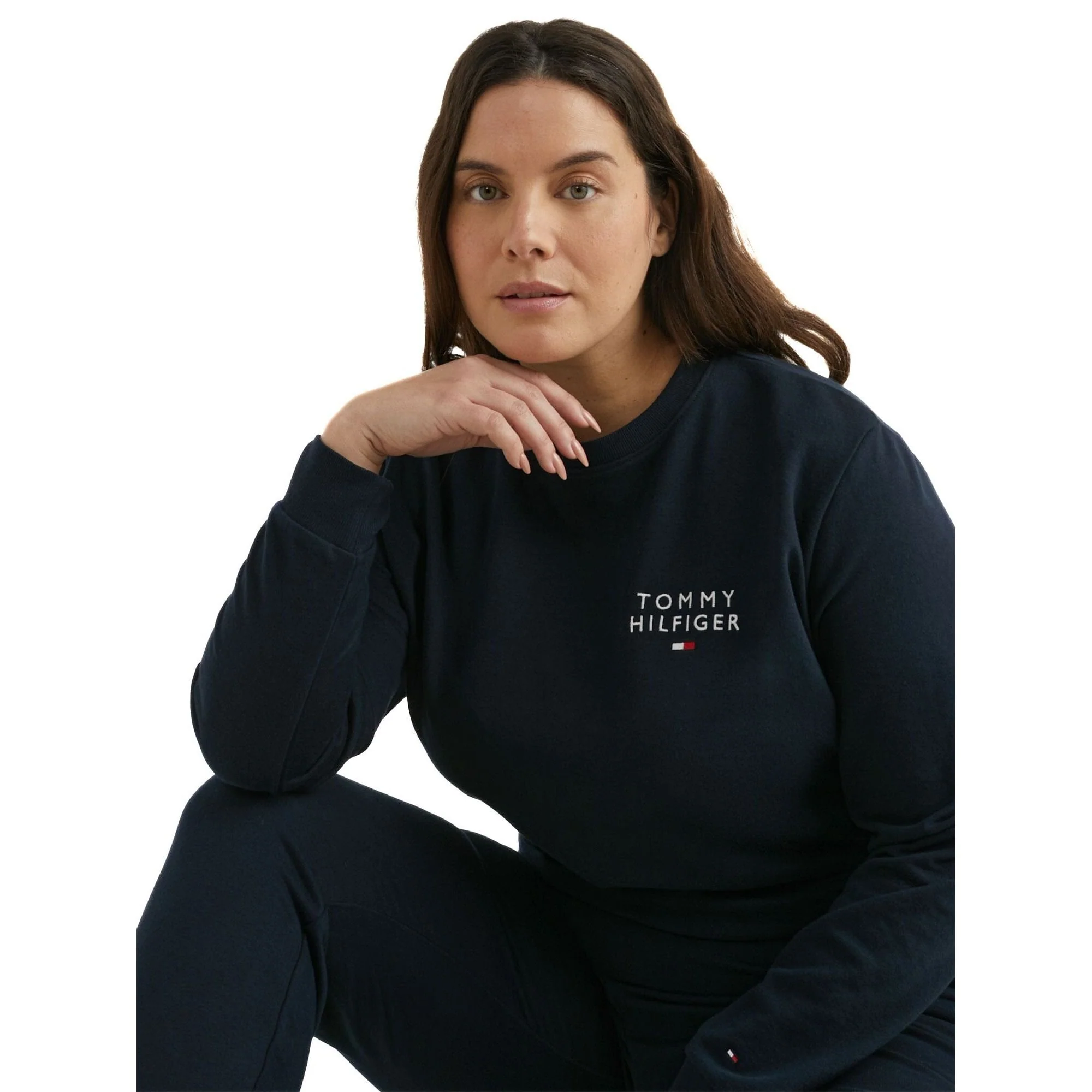 Women's TH Original Tracksuit Sweatshirt, Navy - Image 9